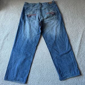 Vintage Sean John Jeans Mens 42 T Tall Blue Denim‎ Straight Loose Hip Hop Grunge